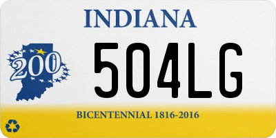 IN license plate 504LG