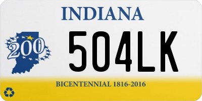 IN license plate 504LK