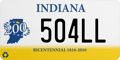 IN license plate 504LL