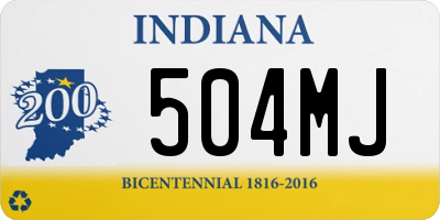 IN license plate 504MJ