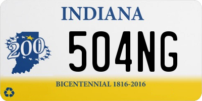 IN license plate 504NG