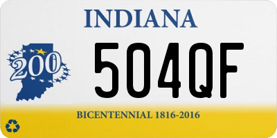 IN license plate 504QF