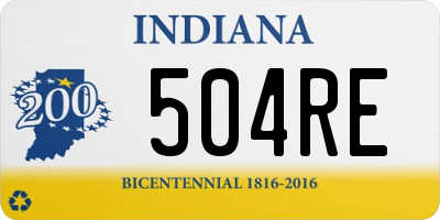 IN license plate 504RE