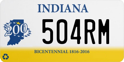 IN license plate 504RM