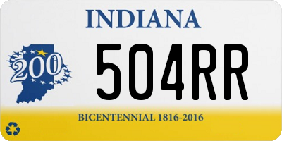 IN license plate 504RR