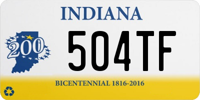 IN license plate 504TF