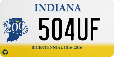 IN license plate 504UF