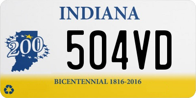 IN license plate 504VD