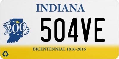 IN license plate 504VE