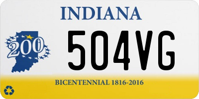 IN license plate 504VG