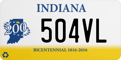 IN license plate 504VL