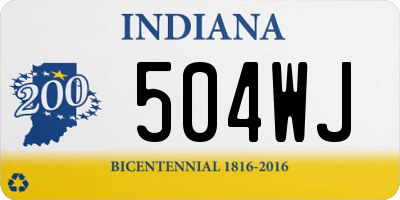 IN license plate 504WJ