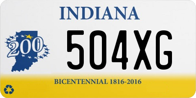 IN license plate 504XG