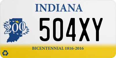 IN license plate 504XY