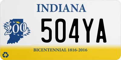 IN license plate 504YA