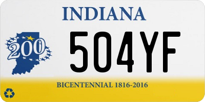 IN license plate 504YF