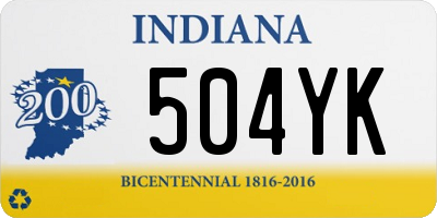 IN license plate 504YK