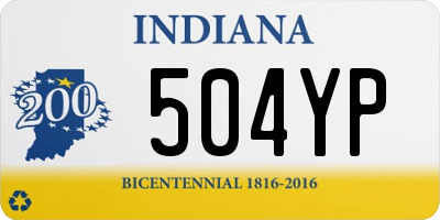 IN license plate 504YP