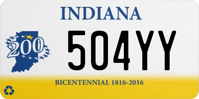 IN license plate 504YY