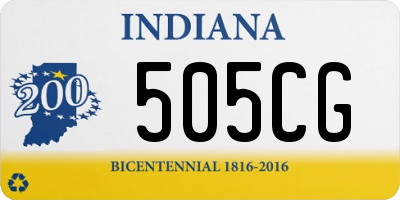 IN license plate 505CG