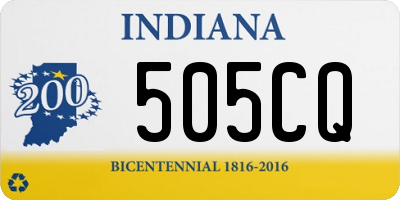 IN license plate 505CQ