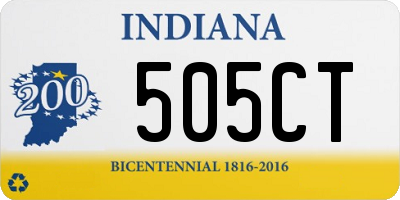 IN license plate 505CT