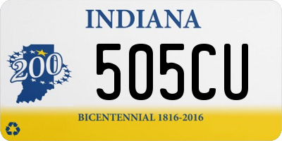 IN license plate 505CU