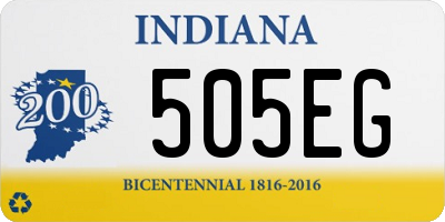 IN license plate 505EG