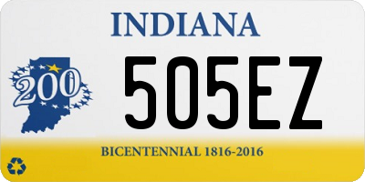 IN license plate 505EZ