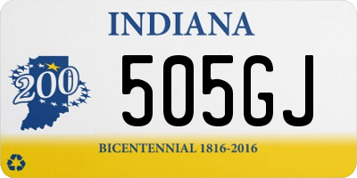 IN license plate 505GJ