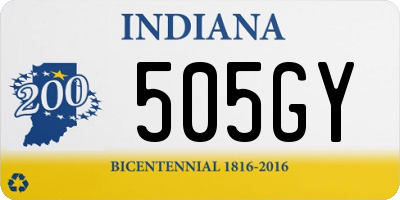 IN license plate 505GY