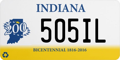 IN license plate 505IL