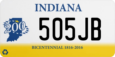 IN license plate 505JB