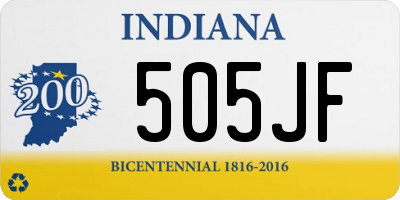 IN license plate 505JF