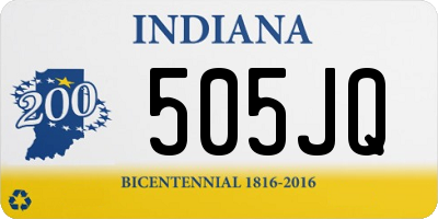 IN license plate 505JQ