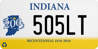 IN license plate 505LT