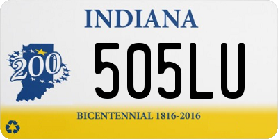 IN license plate 505LU