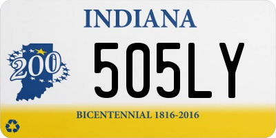 IN license plate 505LY