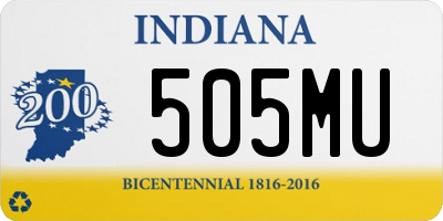 IN license plate 505MU