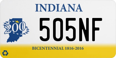 IN license plate 505NF