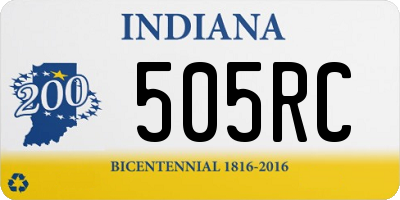 IN license plate 505RC