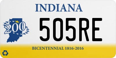 IN license plate 505RE