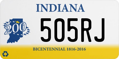 IN license plate 505RJ