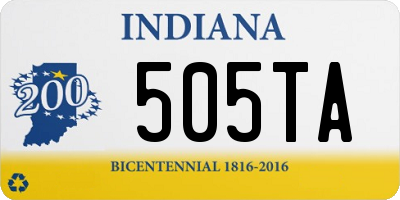 IN license plate 505TA