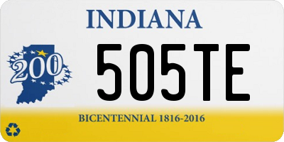 IN license plate 505TE