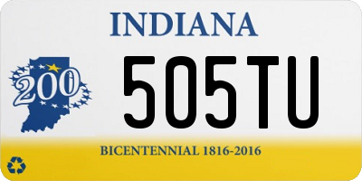 IN license plate 505TU