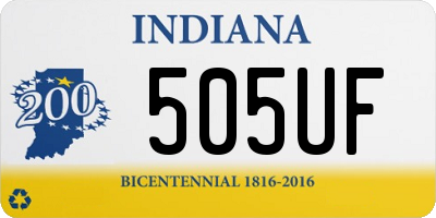 IN license plate 505UF