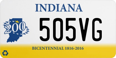 IN license plate 505VG