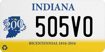 IN license plate 505VO