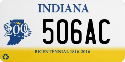 IN license plate 506AC